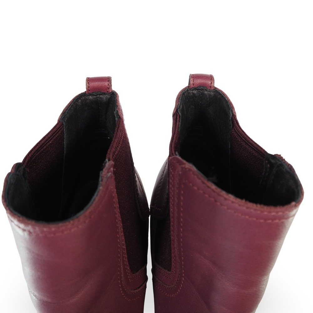 Sorel Joan Uptown Wedge Heel Boots Women 7 Burgundy Leather NL4379-602 - Picture 11 of 11
